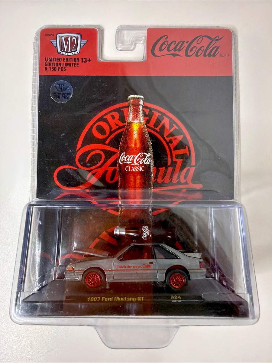 M2 1997 Ford Mustang GT Coca-Cola Super Raw Chase 1/64 Diecast LE