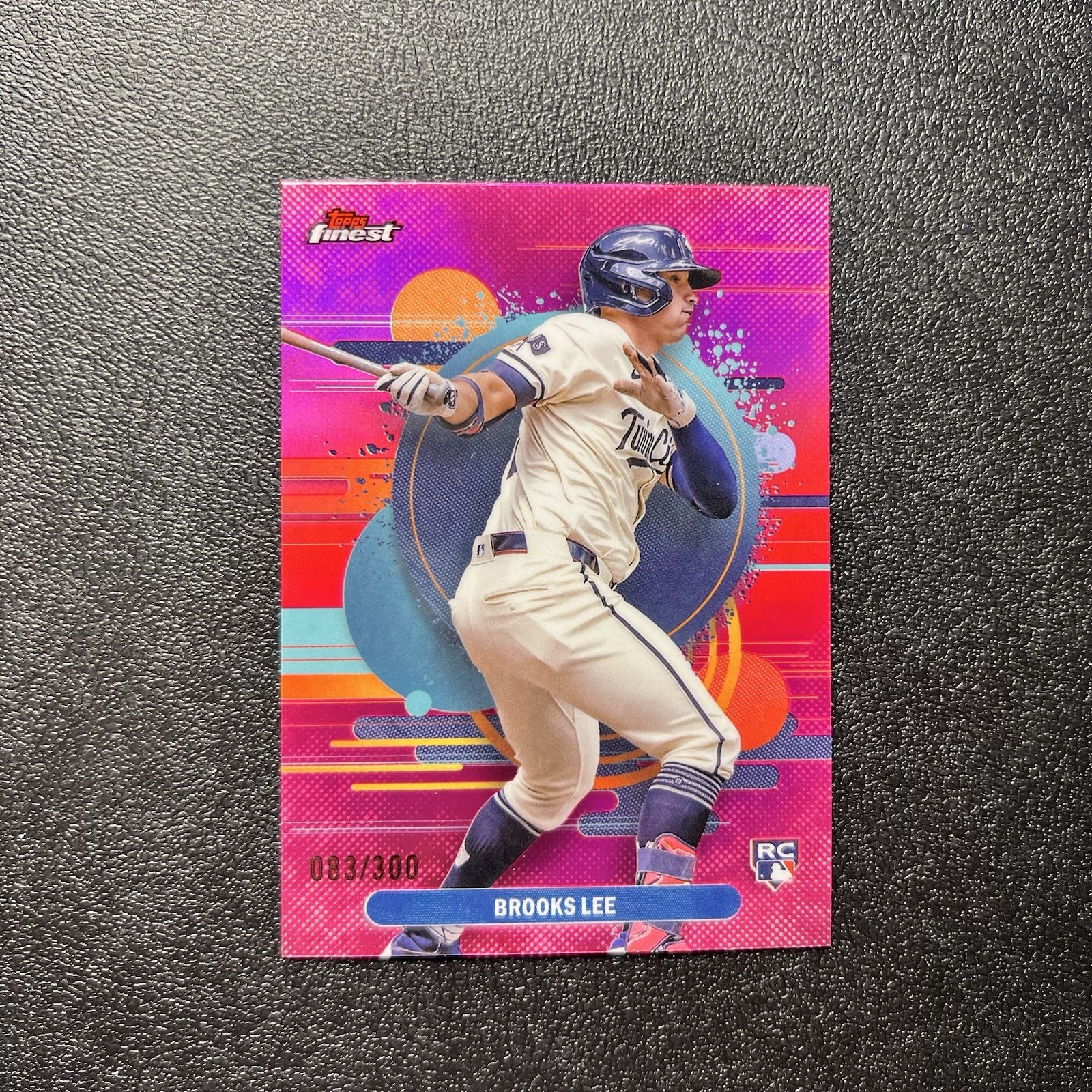 2025 Topps Finest #163 Brooks Lee Uncommon Magenta Refractor /300 Twins RC