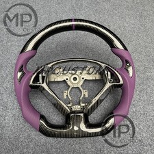 Mp Carbon Fiber Steering Wheel Purple For Infiniti G37 G37x 2007-2015ex35 Ex37