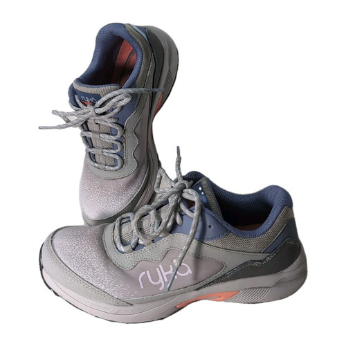 Ryka Sky Hike Sneaker Women’s 6.5 Multi Gray Athletic Shoe (903613) Leather Mesh
