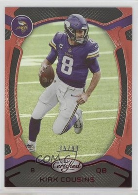 2021 Certified Mirror Red 15/99 Kirk Cousins #74 u6m