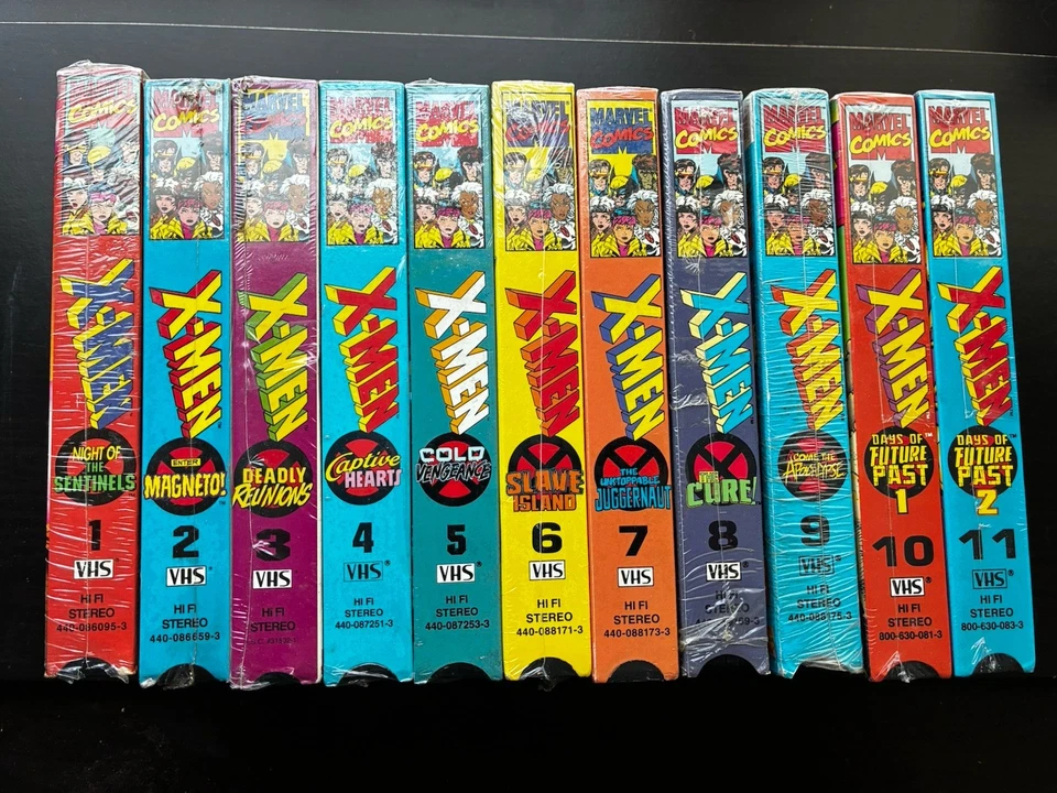 1992 X-Men Marvel Comics Animated Series 1-11 Sealed New Condition Foto 2 de 3