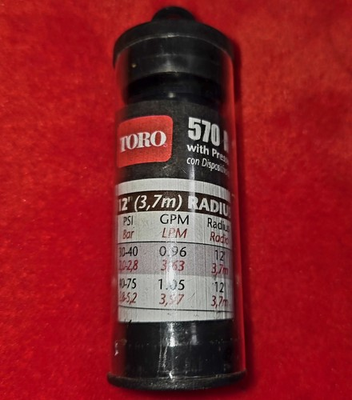 #ad Toro 570 MPR Nozzle Spray Nozzle Pressure Compensation 180° 12 ft Black Plastic $22.49