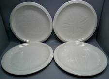 Franciscan SEA SCULPTURES WHITE Luncheon Plate 9" Set of 4