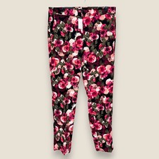 Banana Republic Avery Floral Ankle Dress Pants Pink Black Women Size 0 NWT