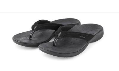 Sole Women's Sport Flip Flops - Orthotic Sandals Raven - 7