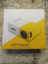 LED Multimedia Projector, 3.5mm Jack Connectivity, White/Yellow