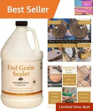 End Grain Sealer Clear 1 Gallon by , Prevents End Grain Cracking & Slows Dryi...