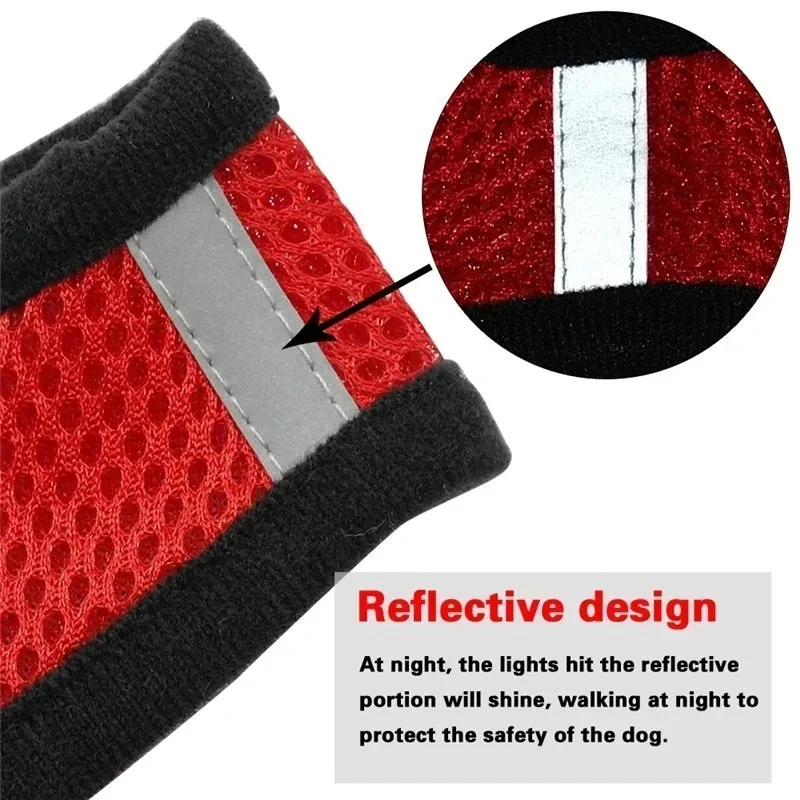 Cat Dog Pet Harness Adjustable Control Vest Dogs Reflective S M L XL Leash - Image 3 of 4