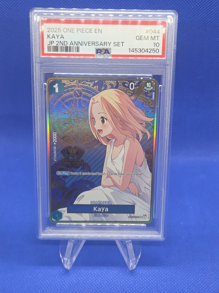 Japanese 2025 One Piece 2nd Anniversary Set Kaya OP03-044 Stamped