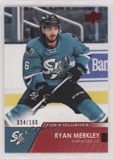 2021-22 Upper Deck AHL Exclusives 34/100 Ryan Merkley #24 0il7