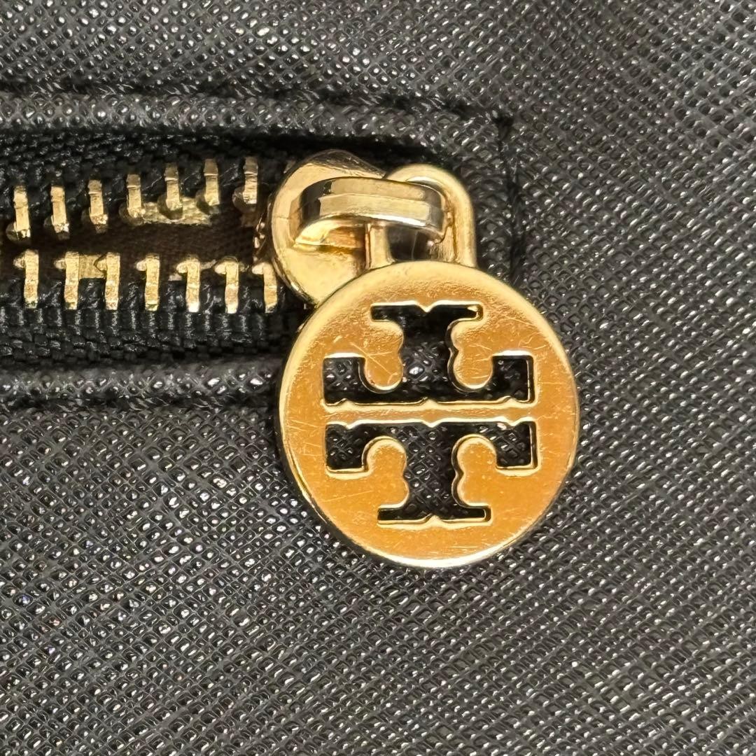 Tory Burch Tote Bag Shoulder Bag Leather Black Logo Women's From Japan thumbnail 11