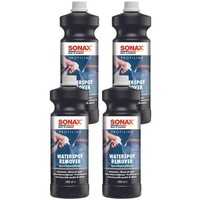 4X Sonax Profiline Waterspotremover Entfernung Von Kalk- Wasserflecken 1L Liter