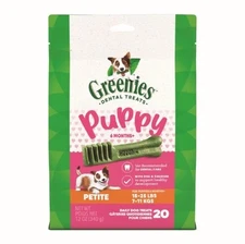 Greenies Puppy 6+ Months Dog Dental Treats Petite, 1ea/12oz.