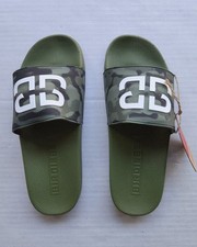 Birdiebee Signature Green Camo Double BB Slide Sandals - Unisex Men's 9.5 - 10