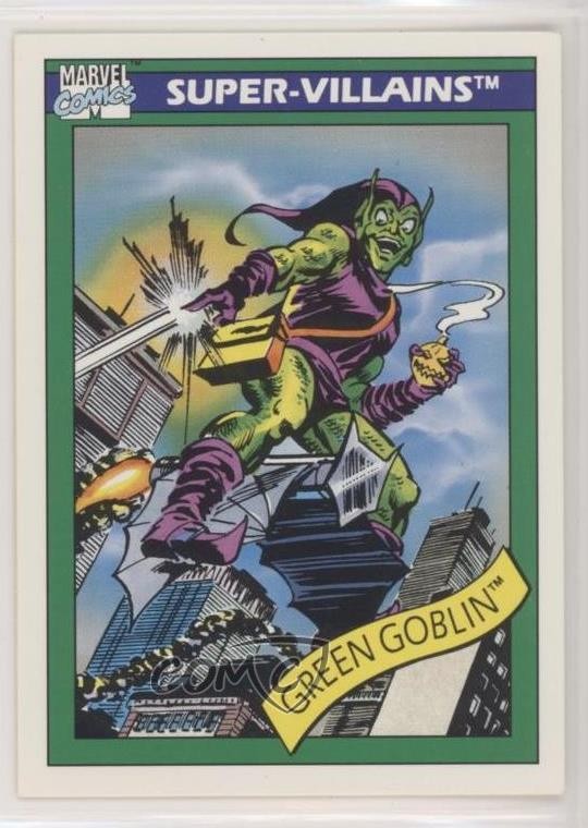 1990 Impel Marvel Universe Super-Villains Green Goblin #74 0bn8