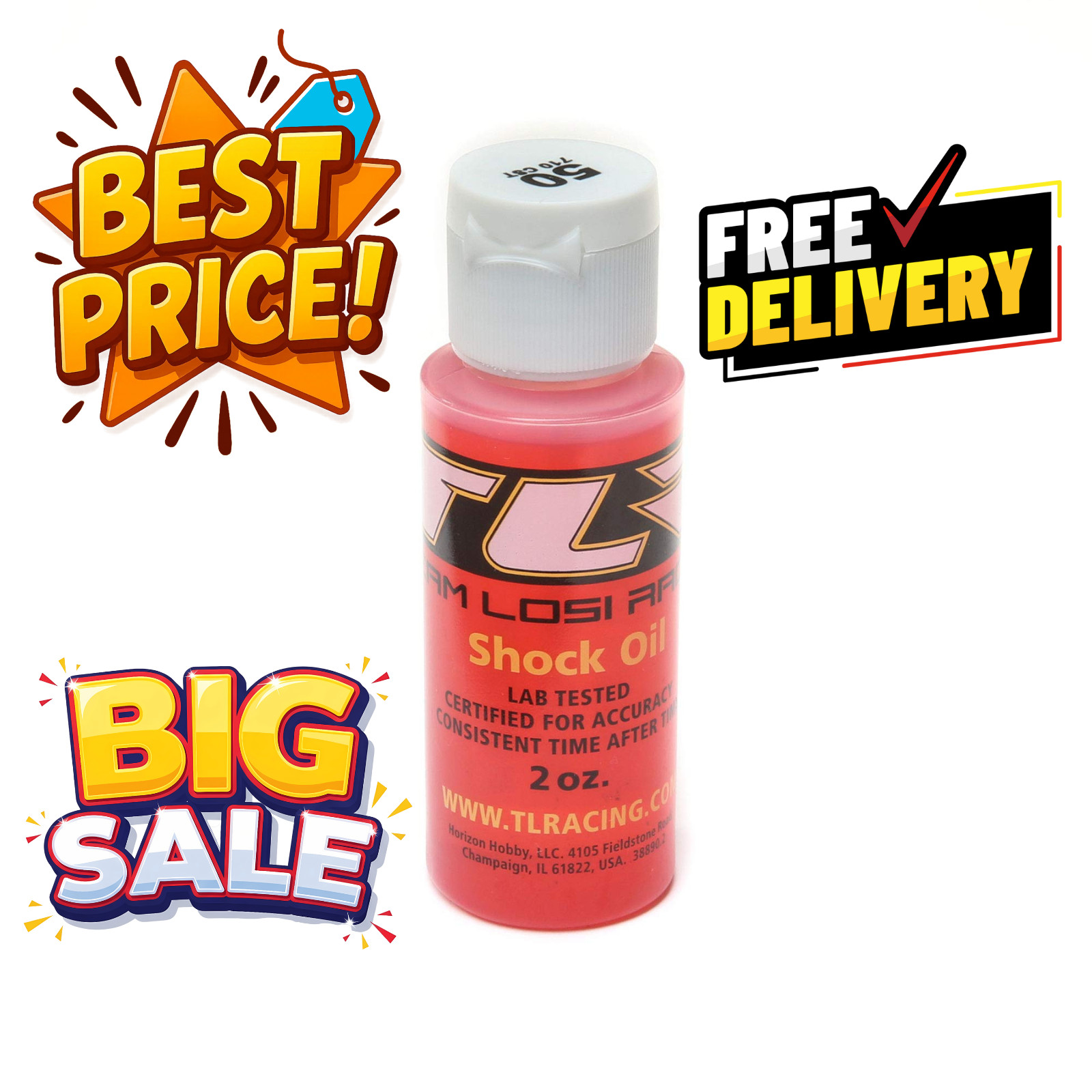 TLR Silicone Shock Oil 50WT 2oz for Electric Car/Truck