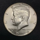 1970-D Kennedy Silver Half Dollar 50c - Key Date - Blast White