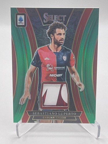 2024-25 Select Serie A Sebastiano Luperto 5/5 Patch Green Prizm Cagliari Italy