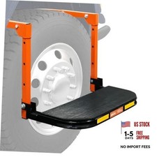 Folding Tire Step for Trucks, SUVs RVs, Adjustable Wheel Step Fits Tire