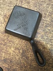 "Fully Restored" Griswold #129 Cast Iron Egg Skillet Pan Square Seasoned
