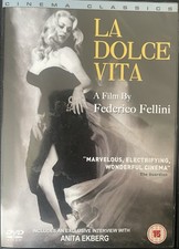 La Dolce Vita DVD Drama Anita Ekberg Directed by Fellini