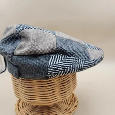 Patrick Francis IRELAND Patchwork Tweed Celtic Knot Cabbie Newsboy Hat Cap Med
