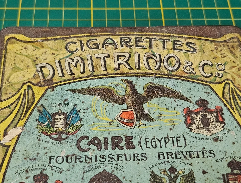 Dimitrino & Co., 100 Cigarettes "Generalstab", Blechdose, 1905. Seltene! - Bild 2 von 4