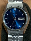 Seiko Elnix 0703 7110 Blue Electronic Transistor Wristwatch Vintage Time