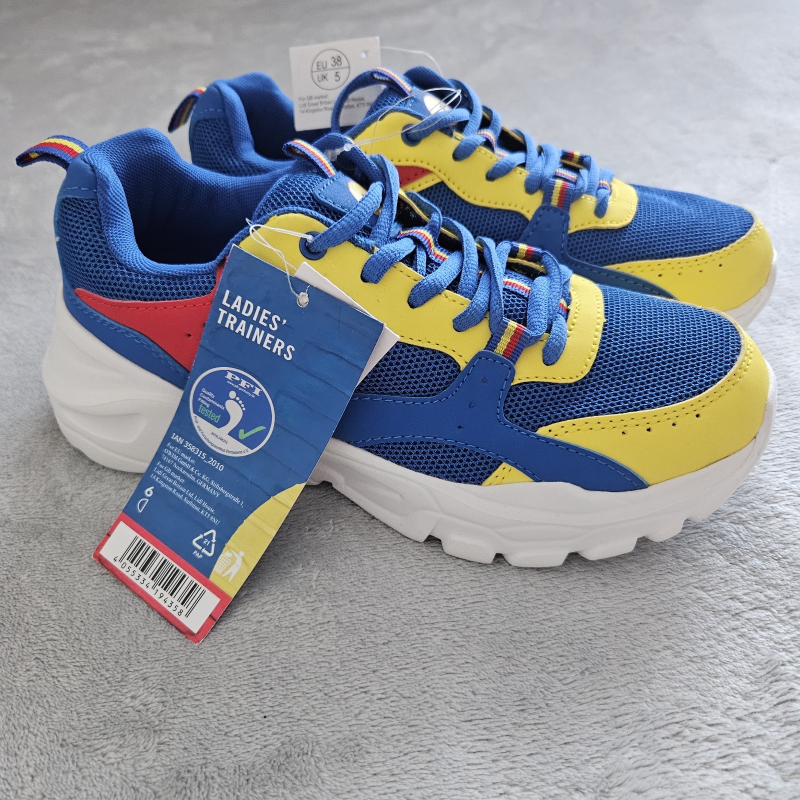 2021 Lidl Trainers - Rare Sneaker Collectable Ladies Size 5 image 3