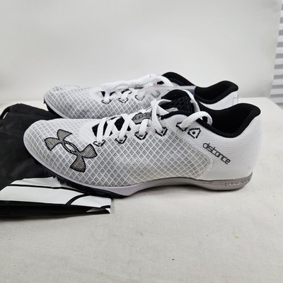 Under Armour Kick Distance 4 Men's 8.5 Women's 10 Track Shoes White 3025460-100