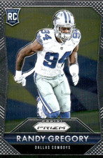 2015 Panini Prizm #277 Randy Gregory Rookie RC Dallas Cowboys football card. rookie card picture