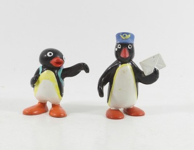 Pingu == 2 x Pinguin Figuren von Bully Bullyland