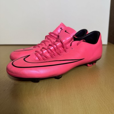 Nike Mercurial Vapor X Fg Soccer Shoes Hyper Pink-Black Rare Vintage Boots  Cleat