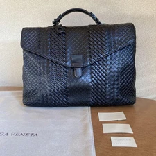 Bottega Veneta Men Bag Super Briefcase Emperatore Nero/Black Limited Edition VHT