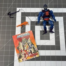 Vtg Webstor Figure He-Man MOTU Complete Mini Comic Book Orange Gun Mattel 1982