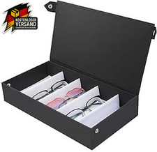 Brillenbox Fächer Sonnenbrillenetui Brillenkoffer Aufbewahrungsbox Hartcase 5 St