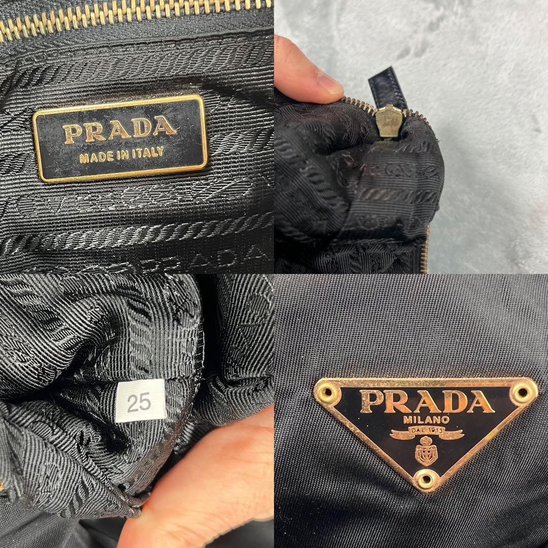Prada One Shoulder Bag Shoulder Carry Black Nylon thumbnail 10