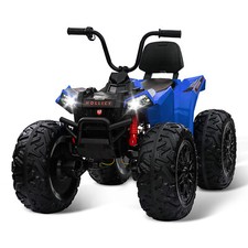 Kids ATV Car, 24V Ride On Car 4WD Quad Electric Vehicle, 4x80W Powerful Engine