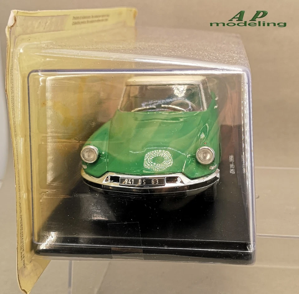 modellino auto scala  1: 24 citroen ds 19 del 1956 macchinia da collezione usato - Immagine 3 di 4