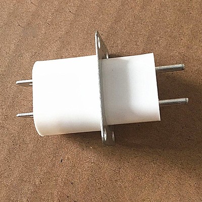Home Electronic Microwave Oven Magnetron Filament 4 Pin Socket Converter Whi*DB