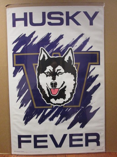  vintage 1992 Husky Fever original sports poster  6024