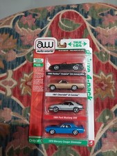 2023 Auto World "DELUXE 4 PACK" Mustang Cougar El Camino T/A Firebird Target New