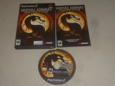 GAME PS2 PLAYSTATION 2 MORTAL KOMBAT DECEPTION COMPLETE W CASE & MANUAL 