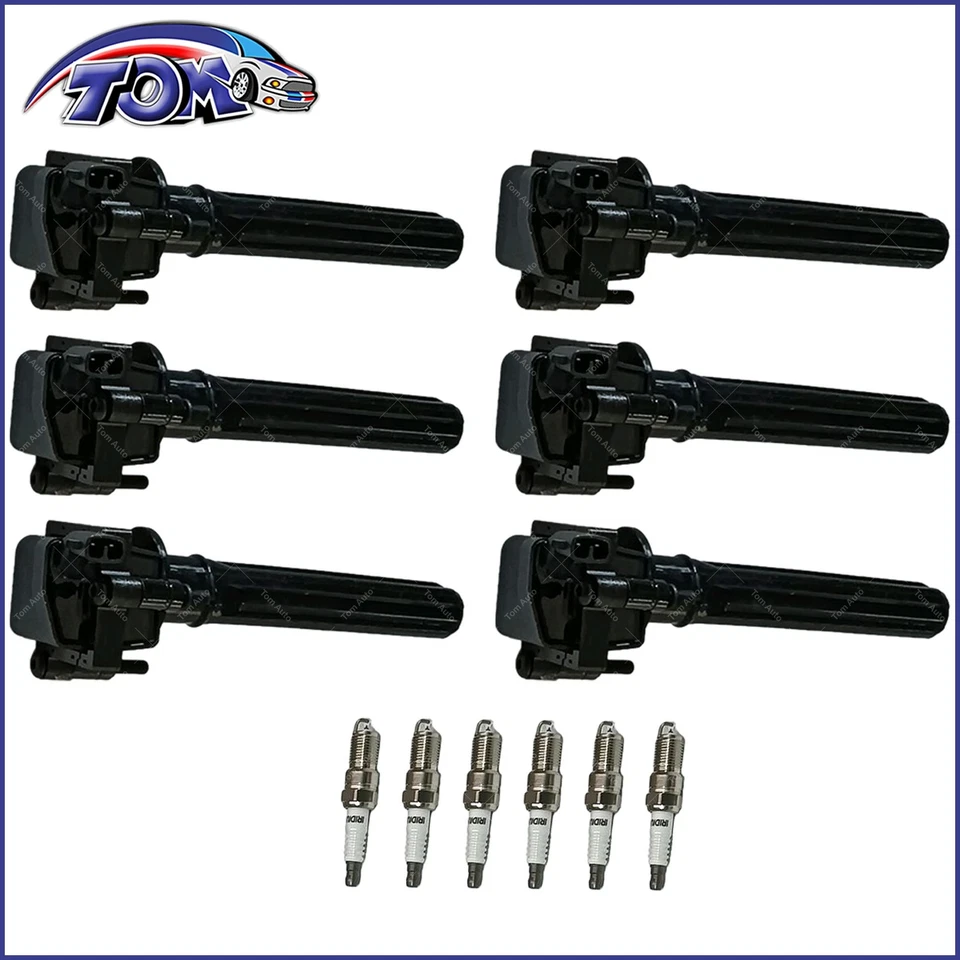 6X Bobina de encendido y bujía para Chrysler Pacifica 2004-2006 3,5 L V6 UF269 Foto 4 de 4