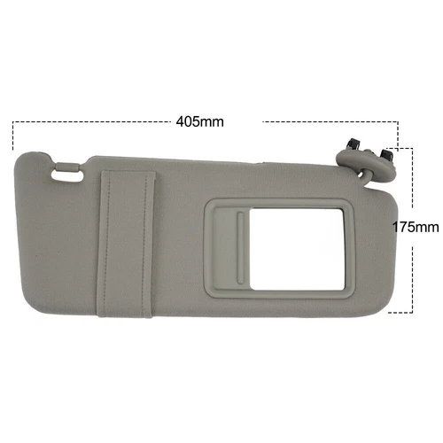 Sun Visor Shade Right Driver Side w/ Vanity Light Fit For Toyota Camry 2007-2011 - Picture 4 of 11
