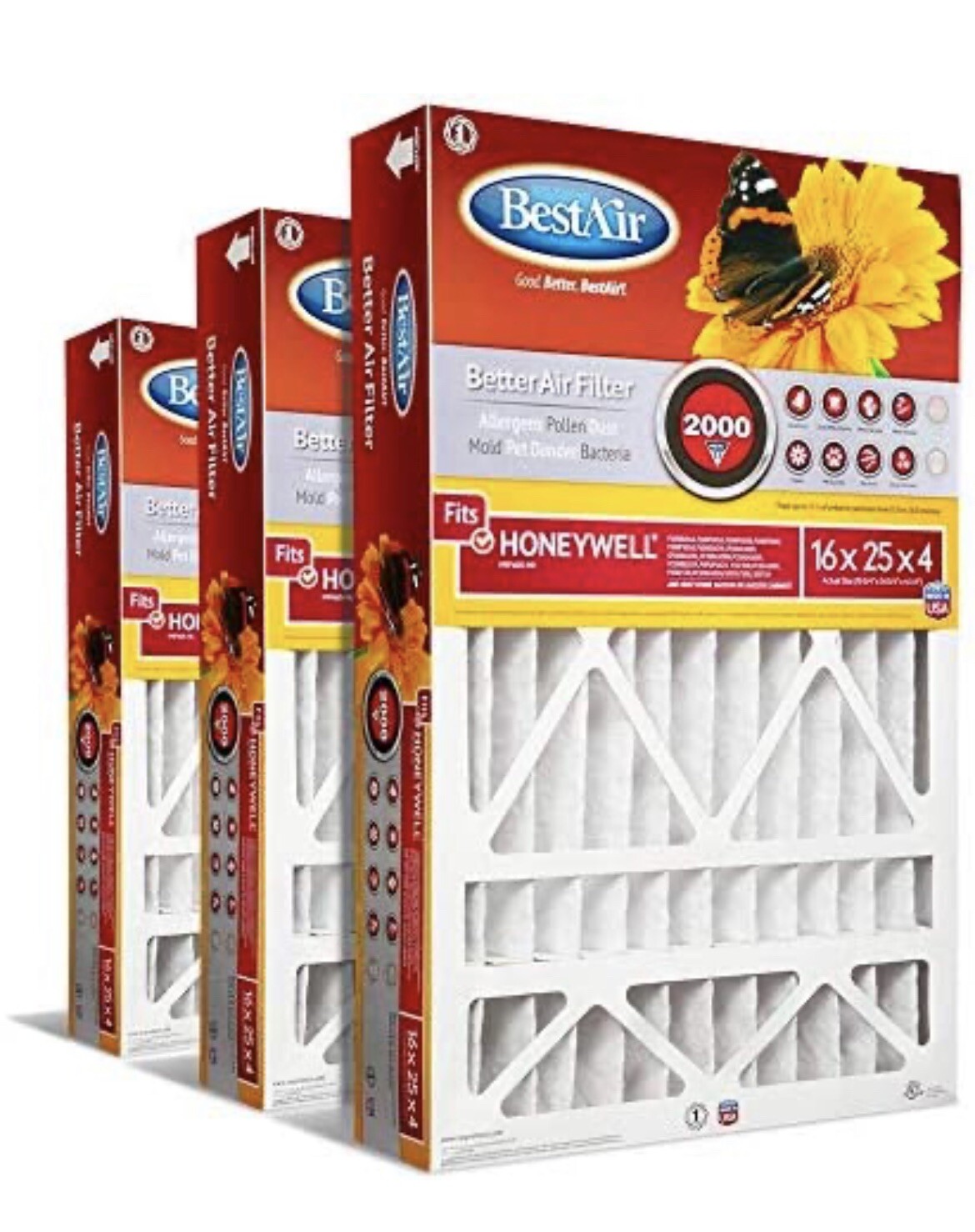 bestair-hw1625-11r-11-merv-pleated-air-filter-25-w-x-16-h-x-4-d-in