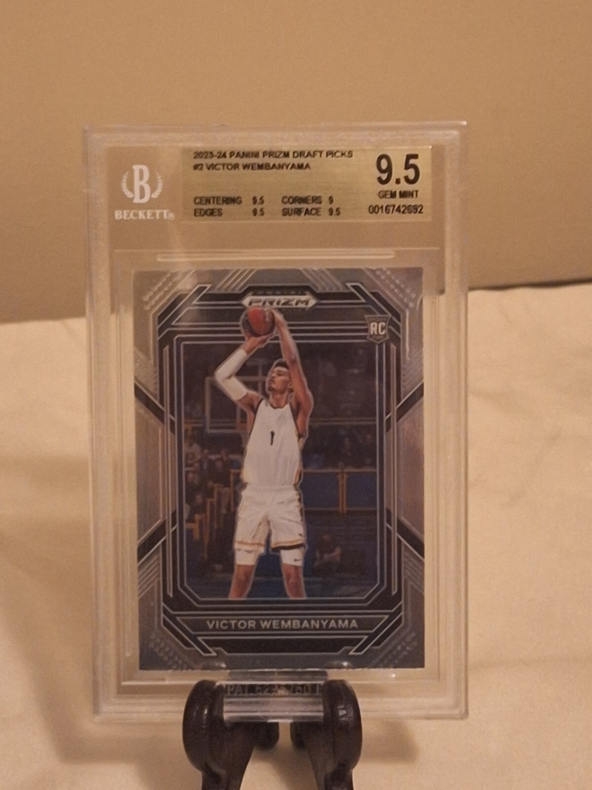 2023-24 Panini Prizm Draft Picks - #2 Victor Wembanyama (RC) BGS 9.5 Gem Mint