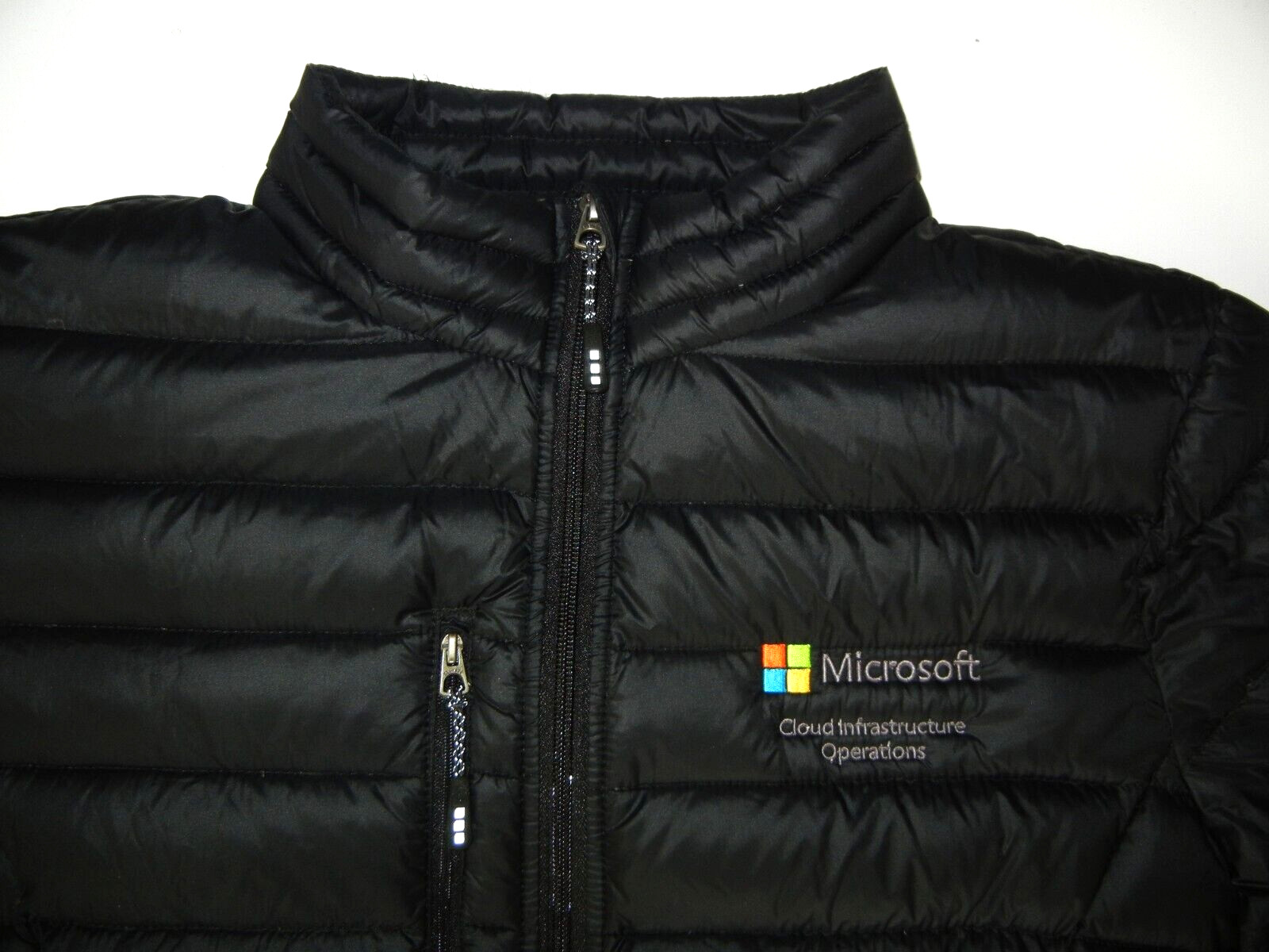 MICROSOFT CLOUD Windows Black Warm DOWN WINTER JA… - image 2