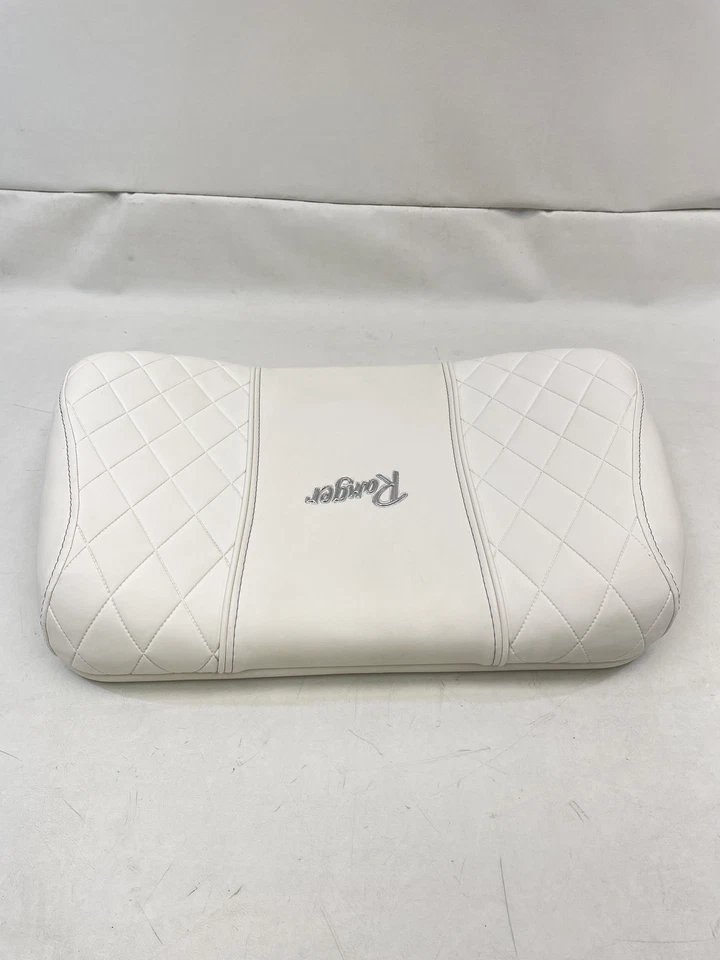 RANGER BOATS 21 1/4" L X 14 1/4" W X 4" H COJÍN RESPALDO ASIENTO BLANCO BARCO MARINO Foto 3 de 4